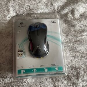 Logitech M510 Wireless Mouse - Black and Gray